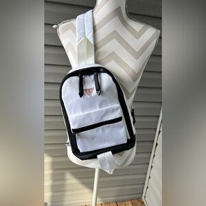 RARE- GUESS Nylon Sling Backpack White